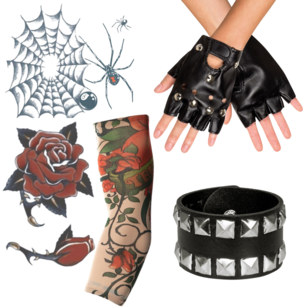 Tattoos en punk accessoires
