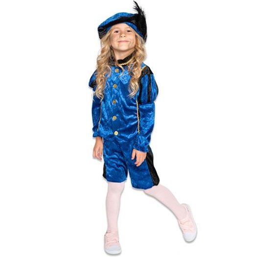 George Hanbury Pijnstiller nieuws Pieten kostuum kind blauw-zwart | Feestartikelenshop.com