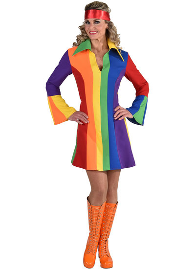 Rainbow jurk dames