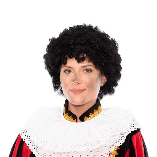 Zwarte piet pruik