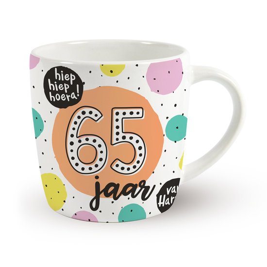Verjaardag mok 65 jaar