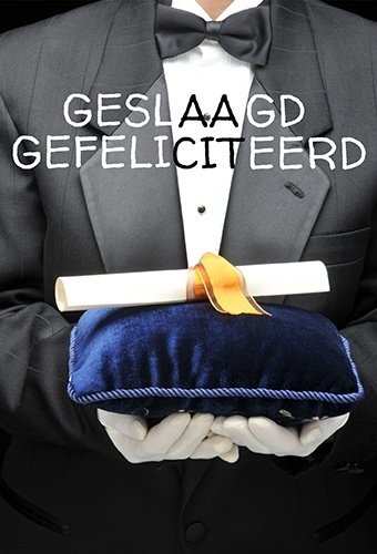 Wenskaart Geslaagd diploma