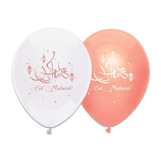 Eid Mubarak ballonnen ros&eacute; goud