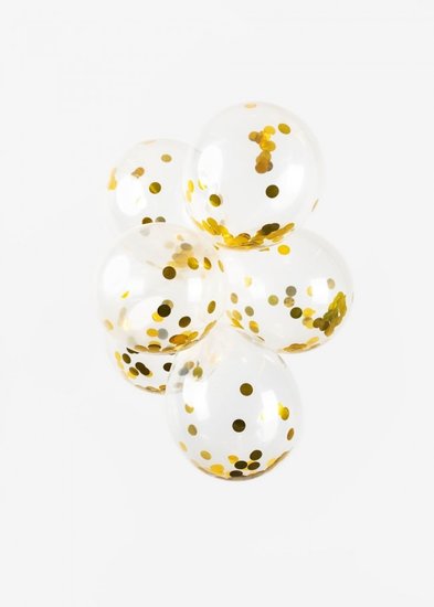 Confetti ballon goud