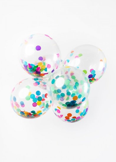 Confetti ballonnen gemixte kleuren