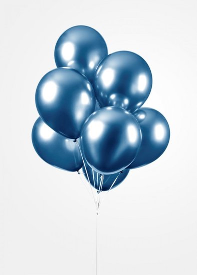 Chrome ballonnen blauw