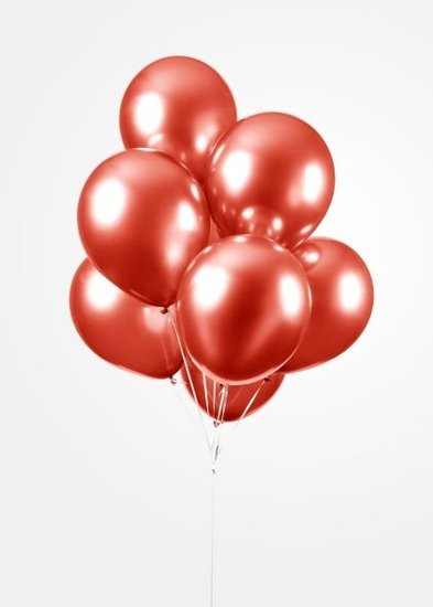 Chrome ballonnen rood