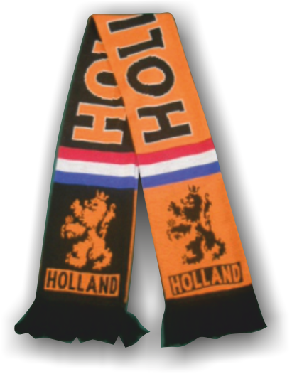 Sjaal oranje/zwart holland