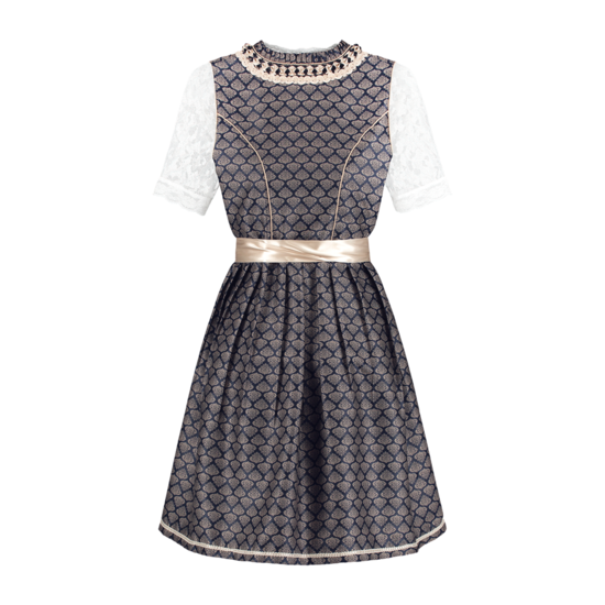 Dirndl Blauw-Cr&egrave;me deluxe