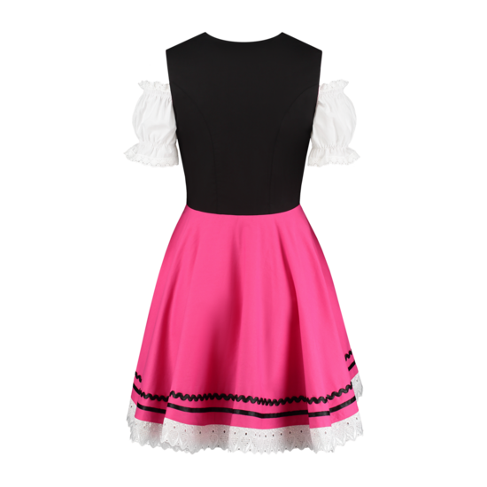 Dirndl Zwart-Roze 2-delig