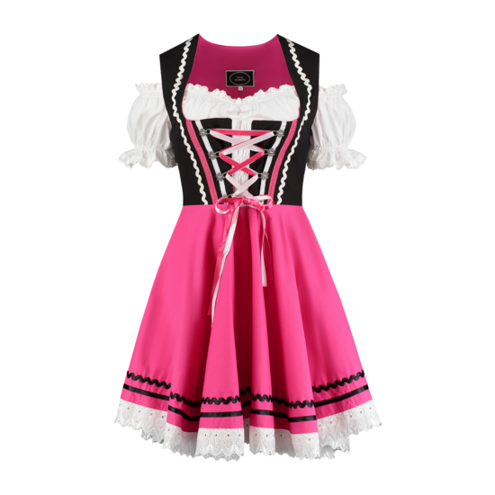 Dirndl Zwart-Roze 2-delig