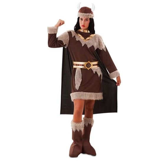 Viking Ragna kostuum 4-delig dame