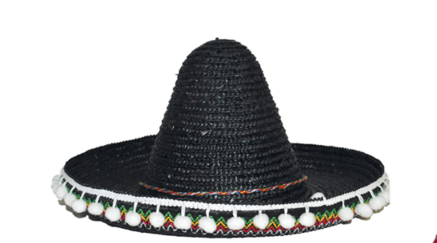 Sombrero, Mexico zwart