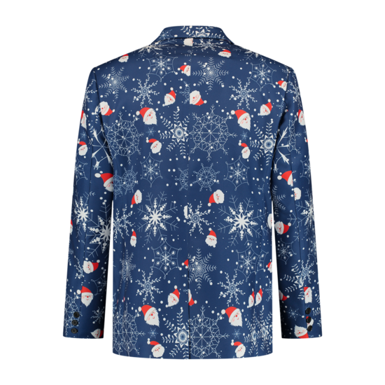 Kerst Blazer Santa Snowflakes met stropdas