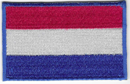 Nederlandse vlag patch 7,5 cm