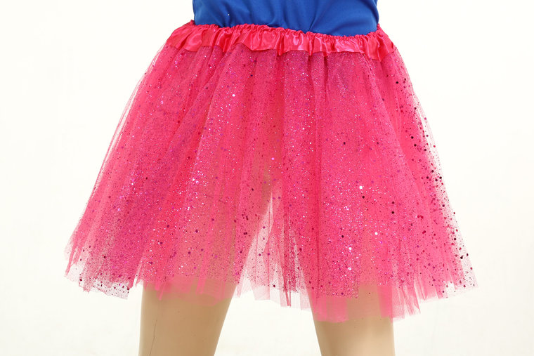 Rokje Tule glitter roze