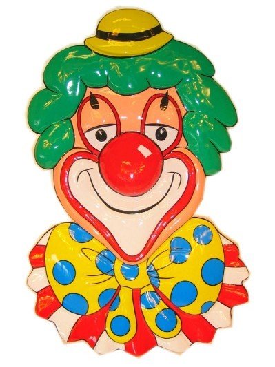 Wanddecoratie clown carnaval