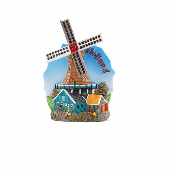 Magneet molen blauw Holland