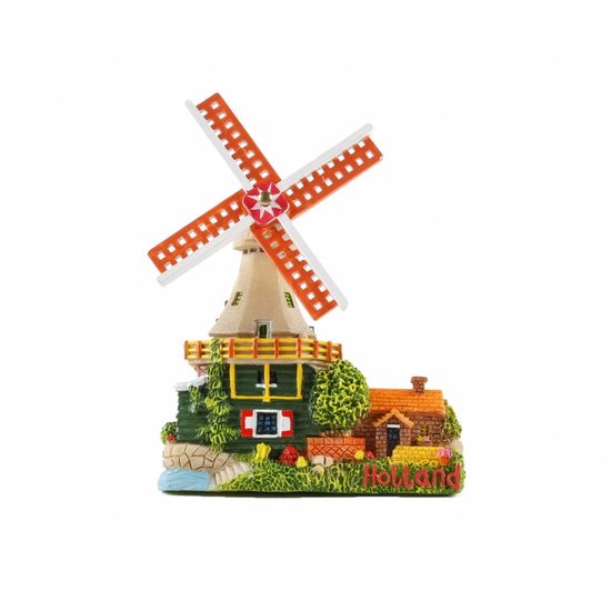 Magneet molen Holland rivier huisje