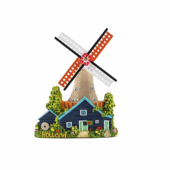 Magneet molen Holland met huisje
