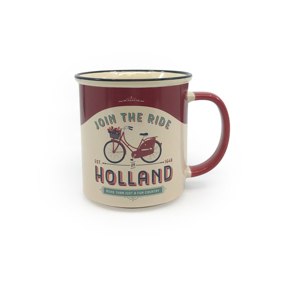 Beker vintage Holland Join the ride