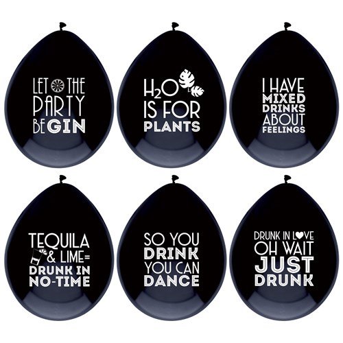 Ballonnen Drink quotes 6 stuks