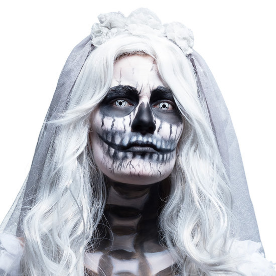 Kleurlenzen Ghost Bride white-black