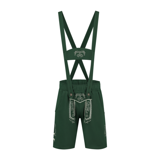 Lederhosen groen kort model polyester