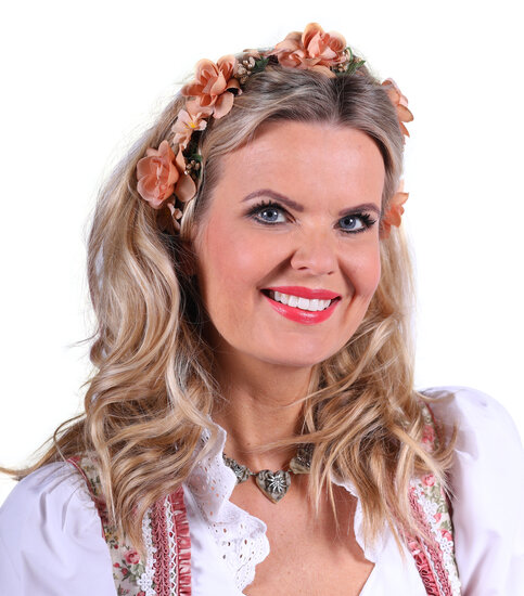 Dirndl haarband beige-groen