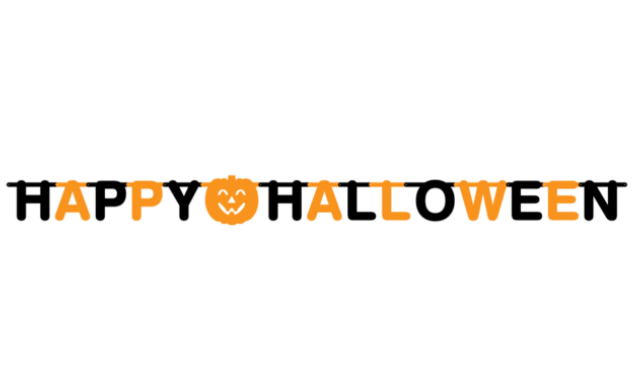 Happy Halloween letterbanner