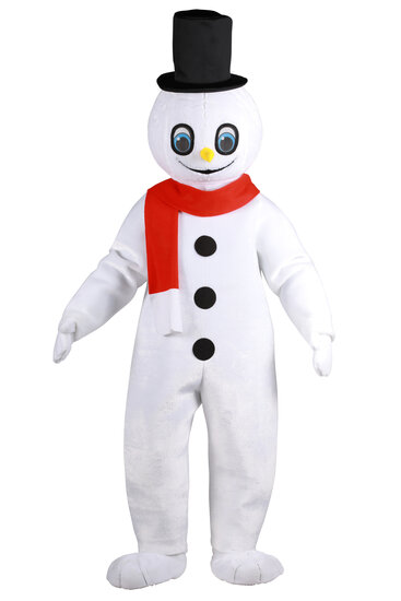 Mascotte Sneeuwpop kostuum wit