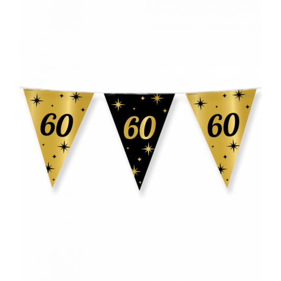 Vlaggenlijn Classy 60 jaar zwart-goud