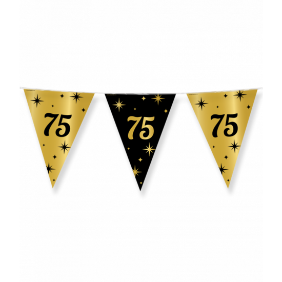 Vlaggenlijn Classy 75 jaar zwart-goud