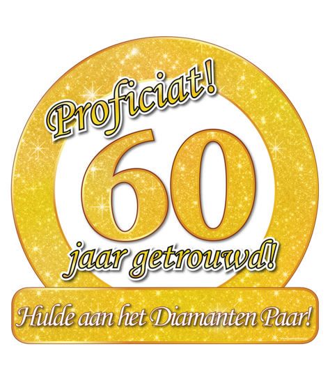 Huldeschild 60 jaar getrouwd