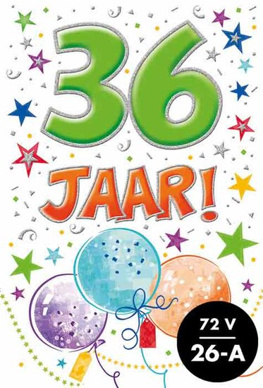 Verjaardagskaart That funny age 36 jaar