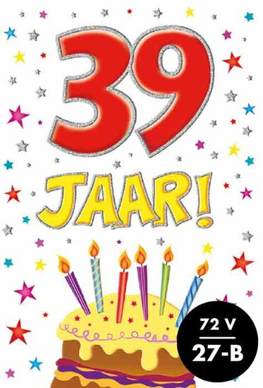 Verjaardagskaart That funny age 39 jaar