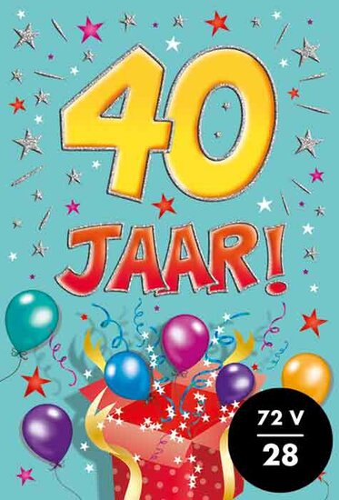 Verjaardagskaart That funny age 40 jaar B