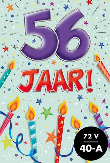 Verjaardagskaart That funny age 56 jaar