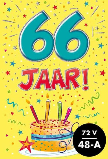 Verjaardagskaart That funny age 66 jaar