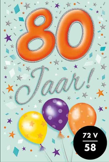 Verjaardagskaart That funny age 80 jaar