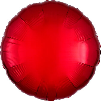 folieballon rond rood