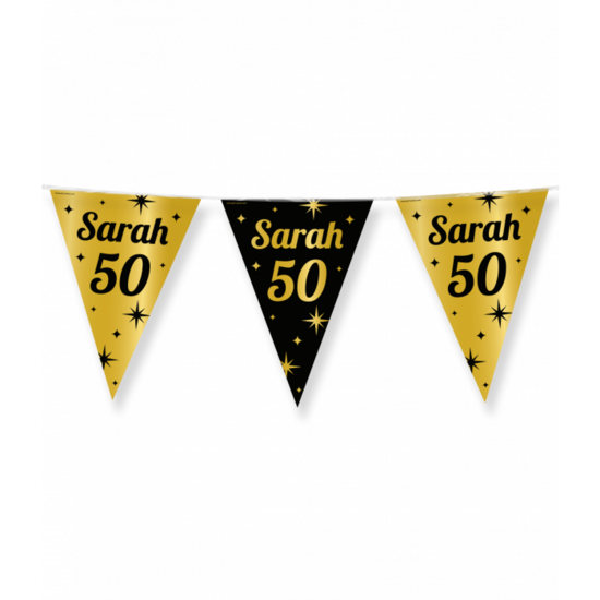 Vlaggenlijn Classy Sarah 50 zwart-goud
