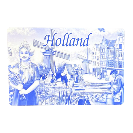 Magneet Holland Delfts blauw