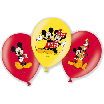 Ballonnen Mickey Mouse 6 stuks