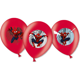 Ballonnen Spiderman 6 stuks