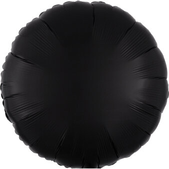 Folieballon zwart rond