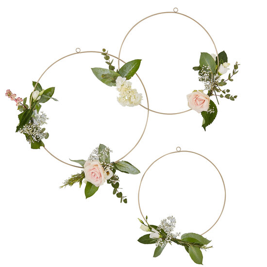 Ginger Ray - Wedding - Deco Hoops Metal Gold