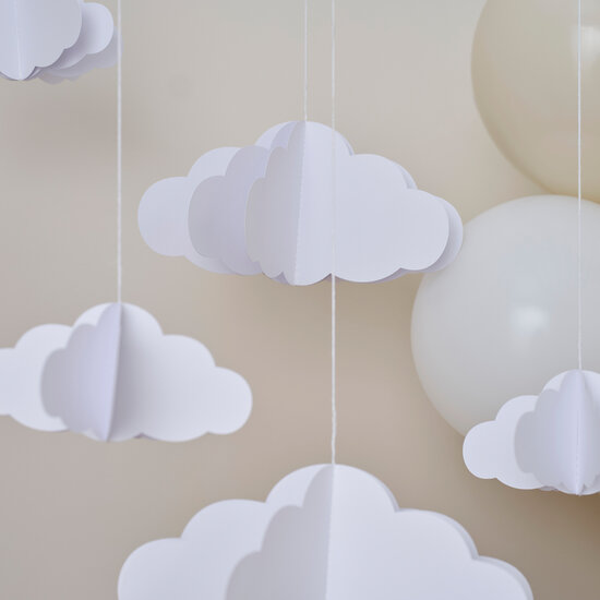 Ginger Ray - Hello Baby - 3D Decoratie wolken