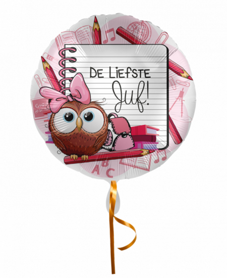 Folieballon De liefste juf