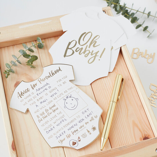 Ginger Ray - Hello Baby - Baby Grow Shaped Cards